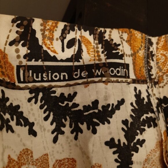 Idy Xotica African Designer Midi Dress Puff Sleeve Limited Edition Woodin Fabric - Picture 13 of 14